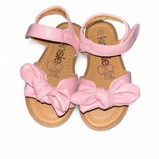 Girls Pink Bow Strap Sandals Toddler / Kids Summer Shoes