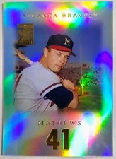 2001 TOPPS TRIBUTE - Refractor - Eddie Mathews - #67 - Braves