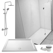 Walk In Shower Package Merlyn Series 8 Inc Valve and Tray Ideal Bath Replacement