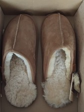 Image of New Just Sheepskin Donmar Mule Slippers - Men's Size 9-10