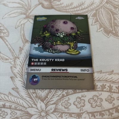 2025 Topps Chrome SpongeBob Reviews Nasty Patty The Krusty Krab #BB-13 Insert