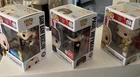 3 Funko ￼￼pop WWE new boxes 113 HEYmAn #114 RhODES 119BIGELOW