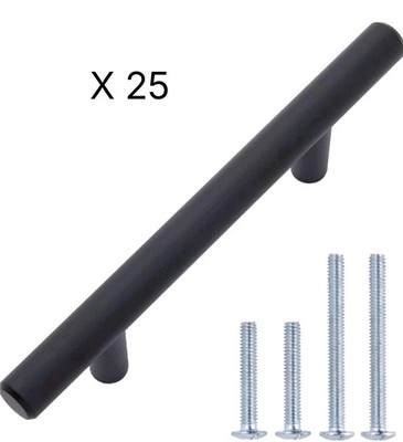 Euro Bar Schrankgriff 3/8'' Durchmesser 5,38 Zoll Länge 3 Zoll Loch Mitte Bronze mit Ölschliff