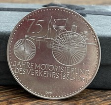 Medal pamiątkowy 1961 1000/1000 srebrny RFN, 75 lat motoryzacji Daimler Benz