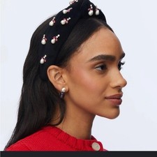 LELE SADOUGHI Acorn Pearly Knotted Headband