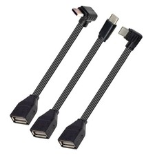 Thin 1.5mm Right Angle/Straight Type C to USB Female OTG Data Transfer Cable