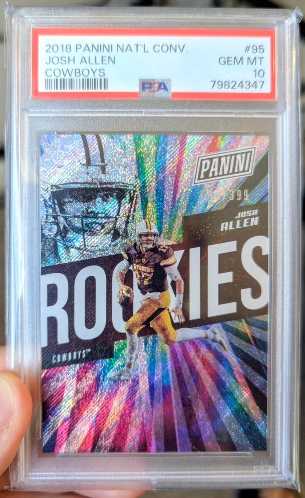 2018 Panini Nationals Shimmer RC Josh Allen Cowboys /399 PSA 10 💎💯👀
