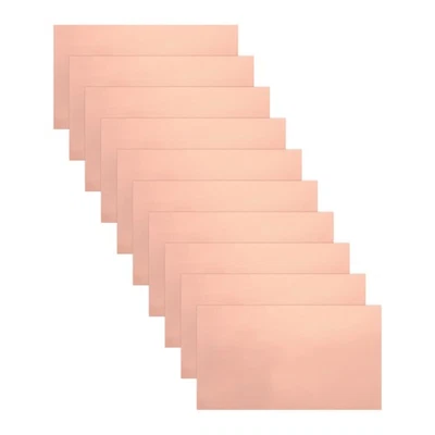 Feuilles de cuivre conducteur unilatéral 175x100x0,05mm pour crafts - 10 pcs - Photo 1/4