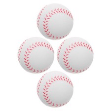 4 Pcs Baseball B&auml;lle &Uuml;bungsbaseb&auml;lle Zum Spielen Weicher -Training