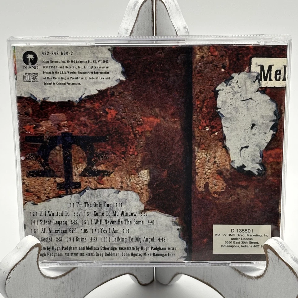 Melissa Etheridge Yes I Am CD 1993 Island Records 422-848660-2 Come To My Window - Imagem 2 de 3