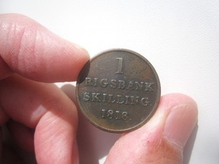 1818 DENMARK 1 SKILLING