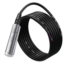 Submersible Water Level Transmitter 0-5m Liquid Sensor Transducer 4-20mA 0-10V