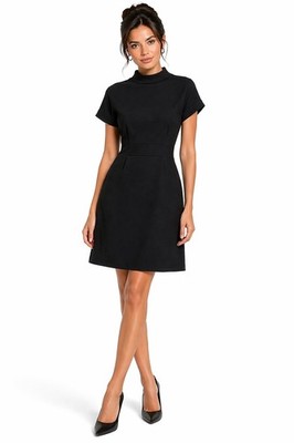 Behnaz Sarapour 100% Wool Black Sheath Dress Silk Lined Made in USA Size 6