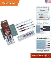 Heat Erasable Fabric Marking Pens for Sewing and Quilting Fabric Markers fo...