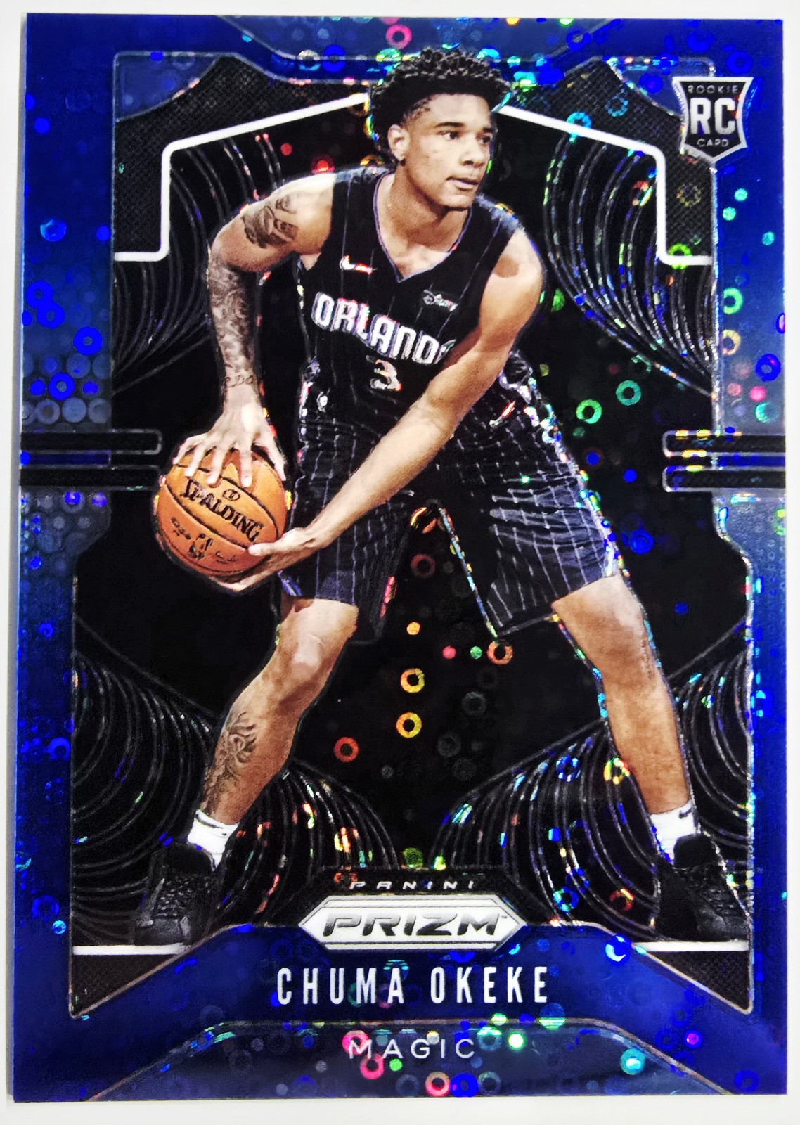 2019-20 Panini Prizm #262 Chuma Okeke Fast Break Blue Disco /175 Rookie RC 🔵✨️