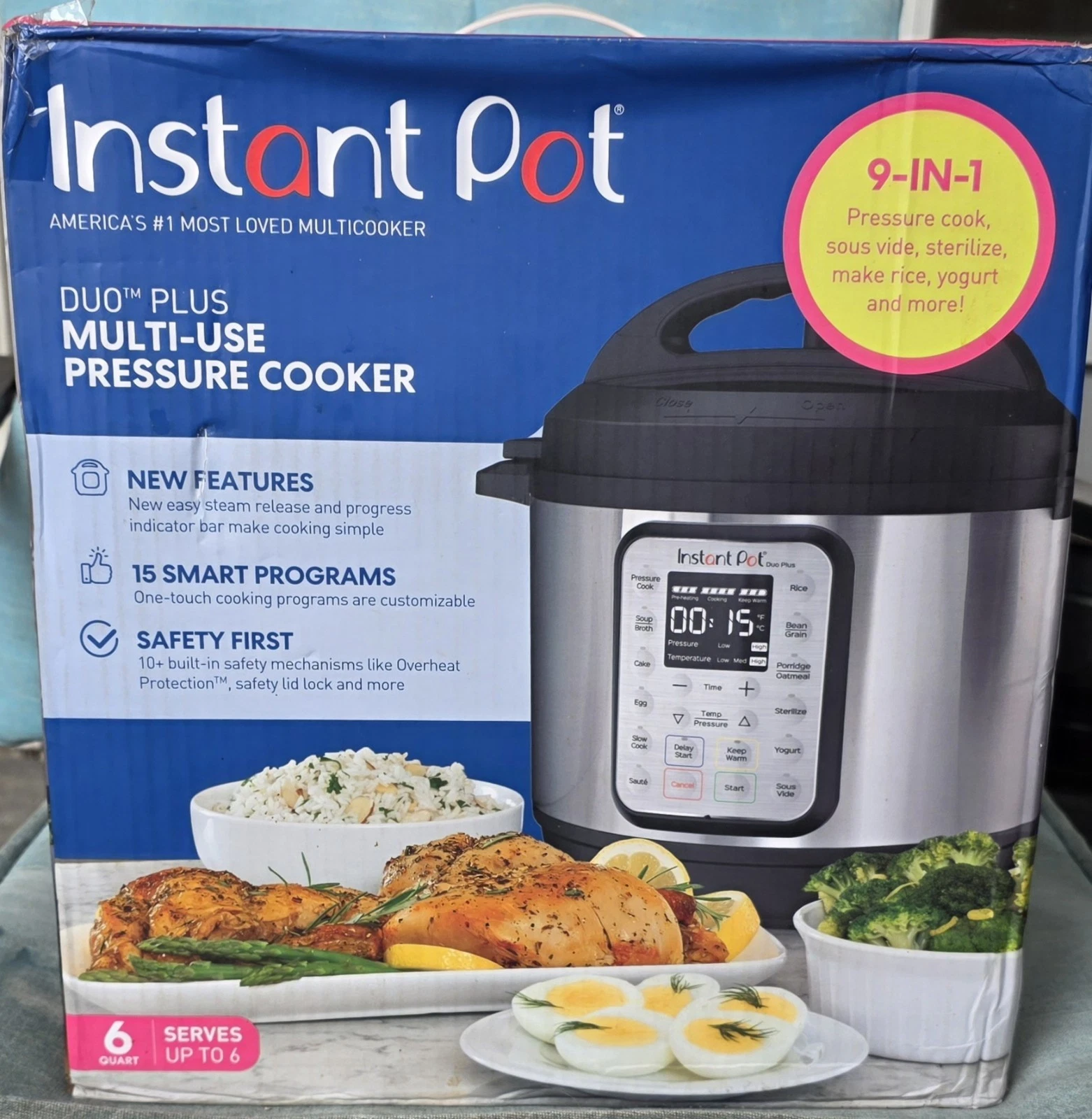 Instant Pot Duo Plus 9-in-1 Multi-Use Programmable Pressure Cooker