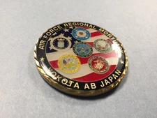 U S Air Force Challenge coin- USAF Regional Mortuary Yokota AB Japan