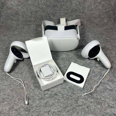Meta Oculus Quest 2 128GB VR Headset W/ Controllers TESTED & WORKING