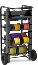 Wire Spool Rack Cable Caddy,Portable Wire Rack Dispenser with Wheel, Automotive 