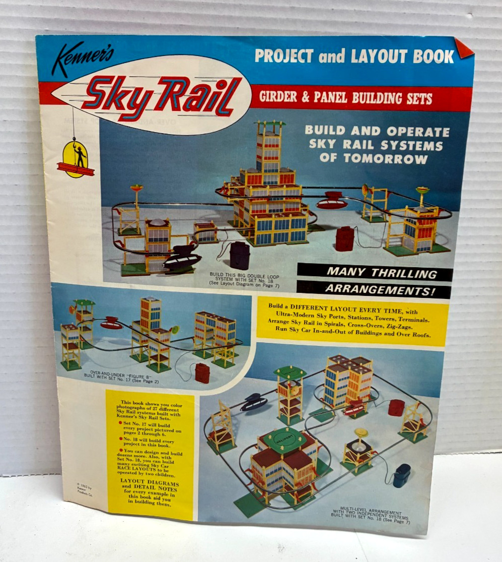 E2 Kenner Sky Rail Girder & Panel Building Set #17 AS IS Original Box 1961