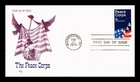 DR JIM STAMPS US COVER PEACE CORPS FIRST DAY ISSUE MARQ CACHET