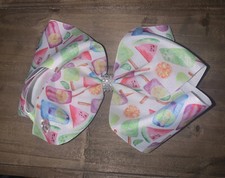 JoJo Siwa popsicle ice cream fruit summer vacation hair bow Rhinestone