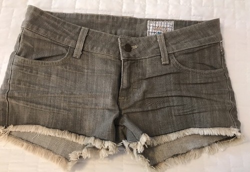 Nuevo Pantalones Cortos Sivy Camilla Para Mujer Gris Denim Jean Dobladillo Crudo Talla 28 $218 N 27 - Imagen 3 de 7