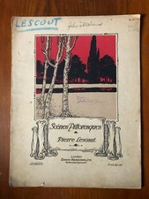 SCENES PITTORESQUES 1913 SHEET MUSIC EDWIN ASHDOWN, LTD
