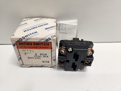 NEW OLD STOCK! HONEYWELL 600V 1-N.O./1N.O. CONTACT BLOCK PTCF