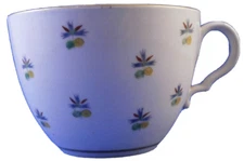 Antique 19thC English Spode Porcelain Cornflowers Cup Porzellan Tasse England