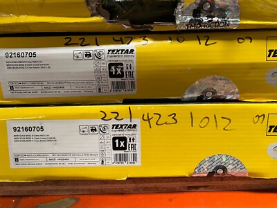 2X TEXTAR BRAKE DISCS 92160705 NIB 221-423-10-12 07 MERCEDES S-CLASS W221 C216
