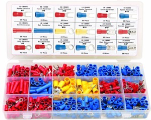 wire connector kit electrical terminal splice connectors pc spade wiring terminals assorted gauge butt ring
