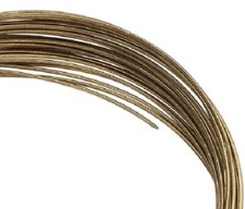 Memory Wire, 0.35 OZ Antiqued Brass Carbon Steel 2-1/2x1-3/4 Inch Oval Bracelets