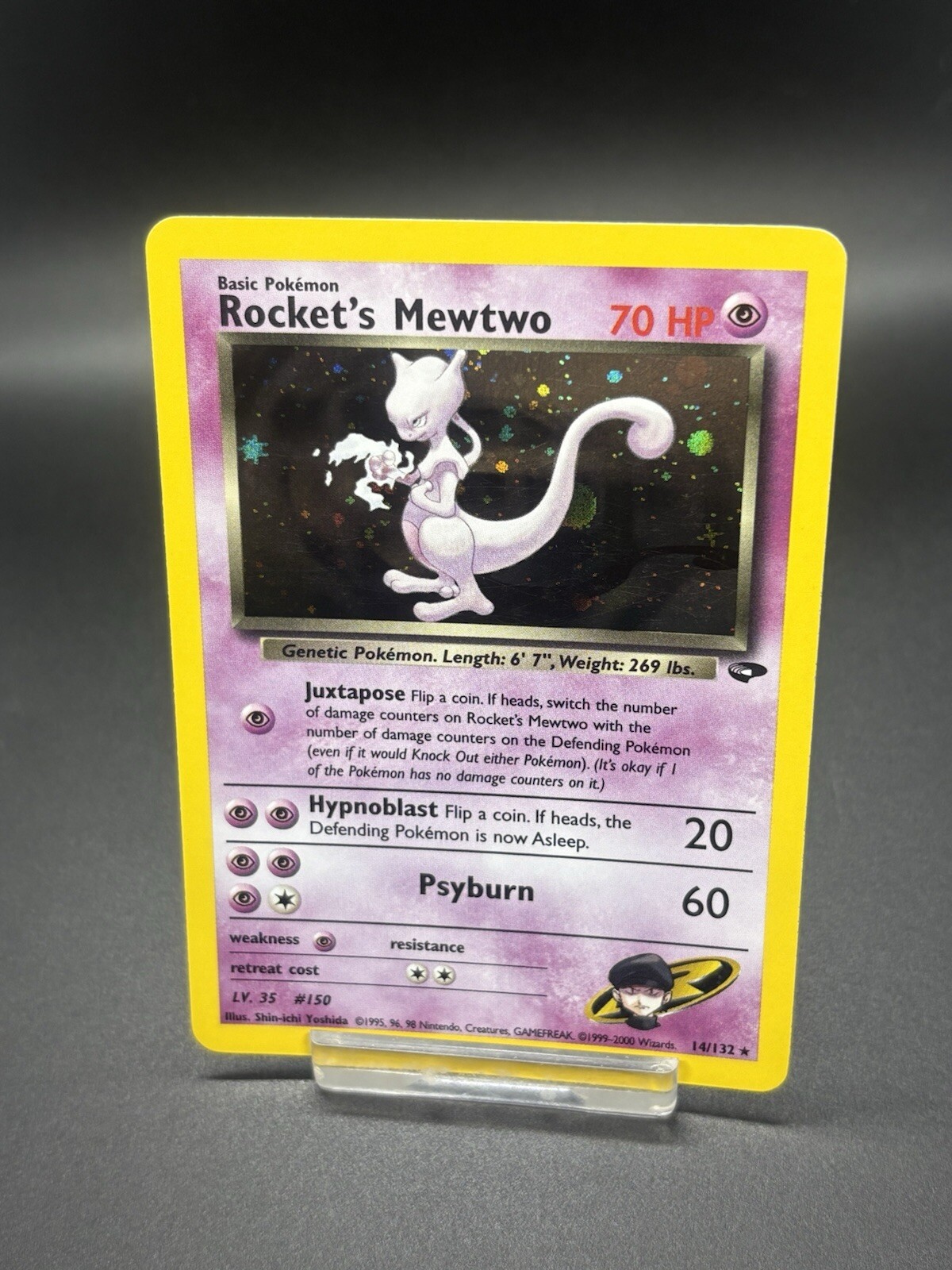 Pokemon TCG: Holo Rocket’s Mewtwo from Gym Challenge 14/132 in NM