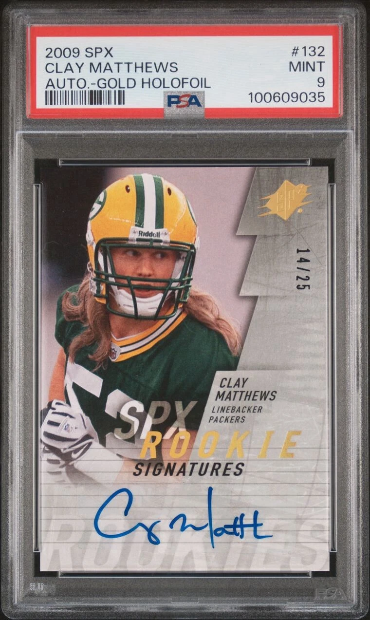 Clay Matthews Spx #132 Autograph-Gold Holofoil