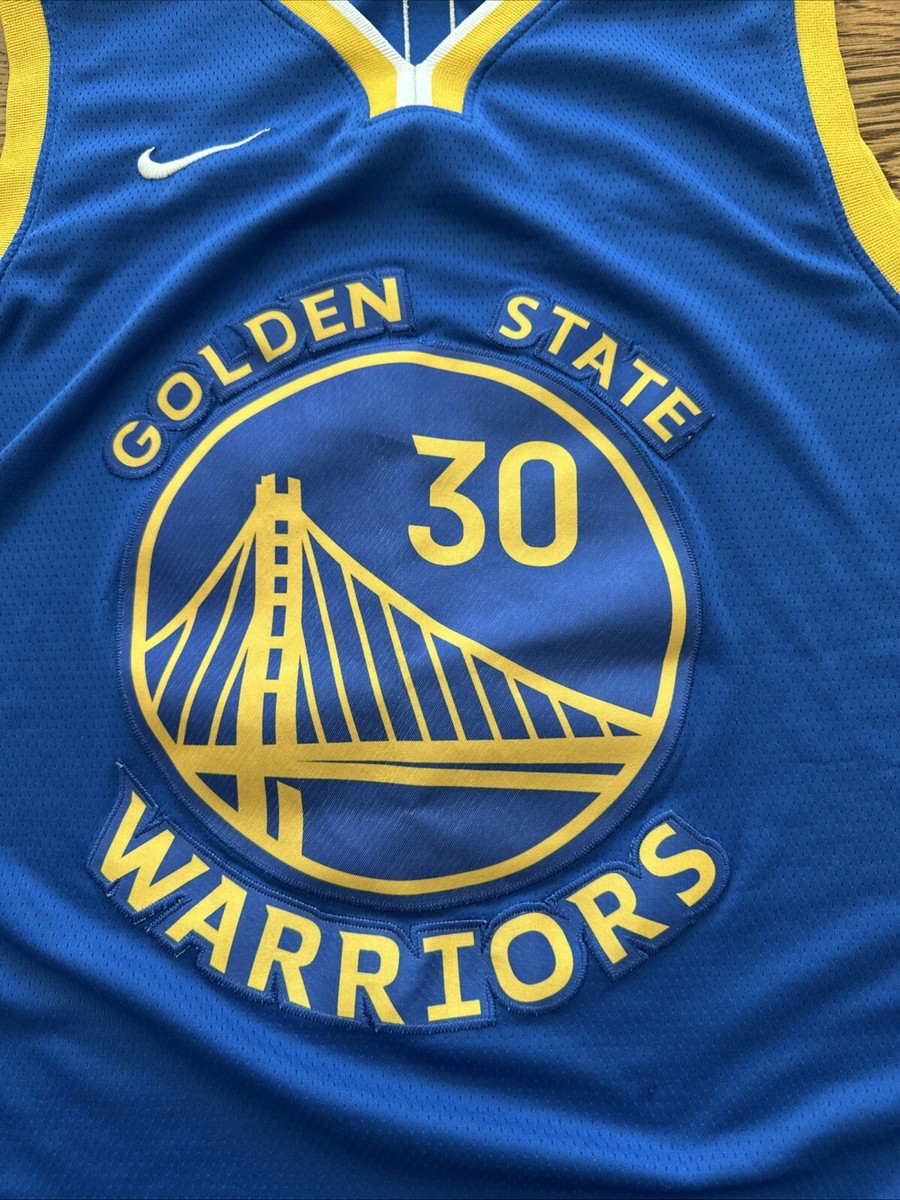 Nike Authentic Swingman Steph Curry Golden State Blue Home