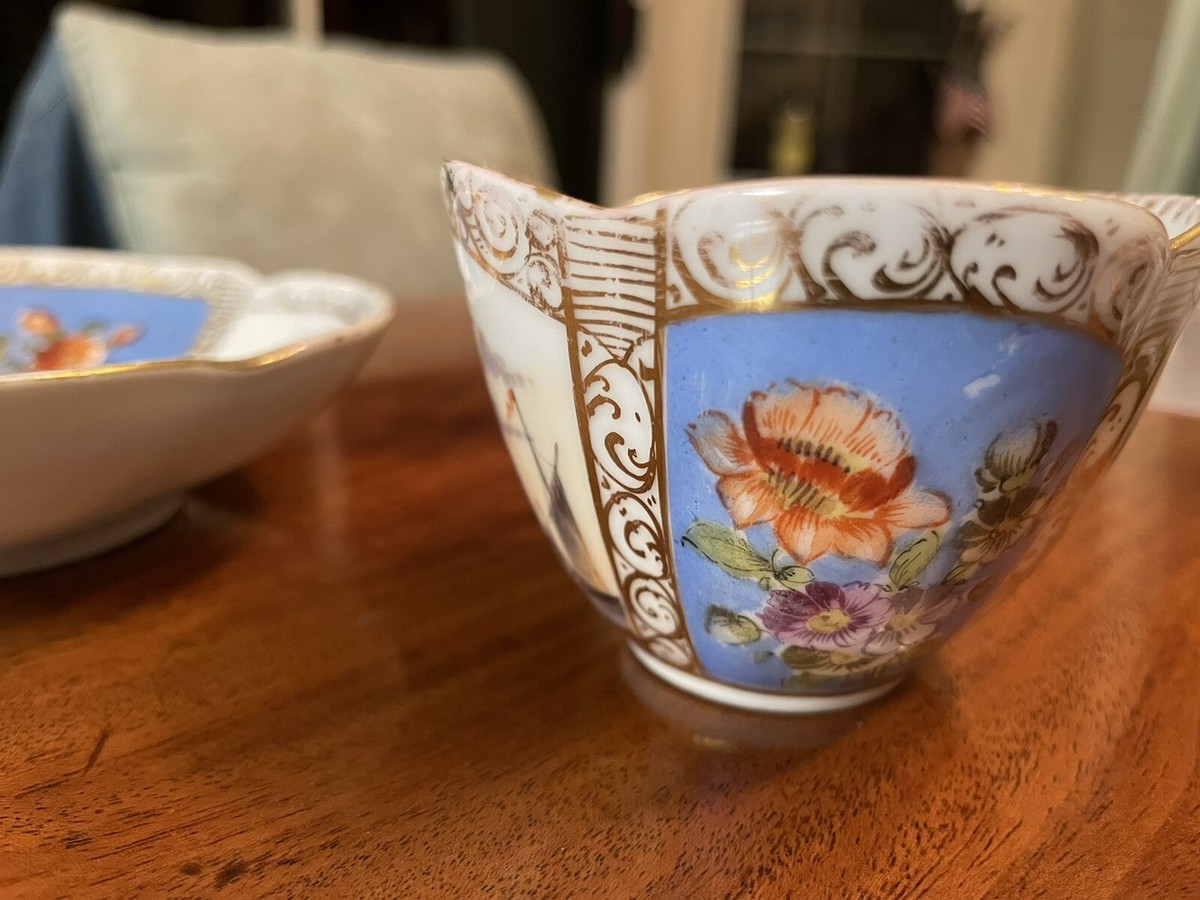 Meissen Helena Wolfsohn Augustus Rex Marked Porcelain Demi-Tasse