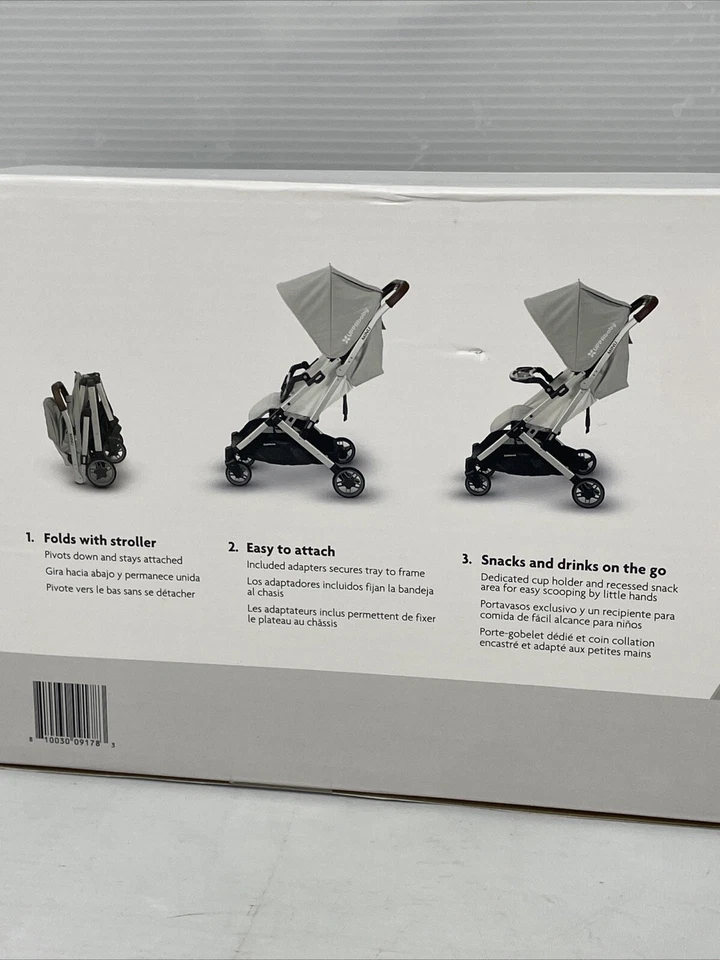 Bandeja de aperitivos transparente para cochecito UPPAbaby Minu/Minu V2 nueva sellada Foto 4 de 4