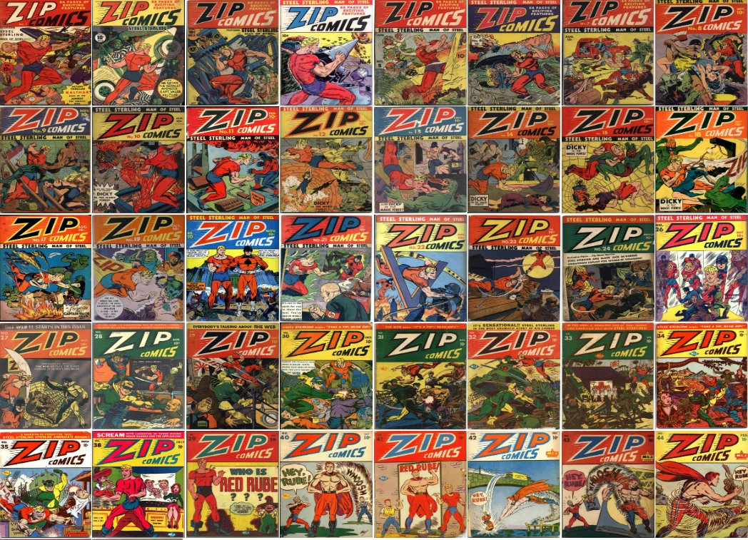 1940 - 1944 Zip Comic Book Package - 42 eBooks on CD | eBay