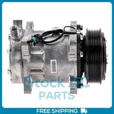 A/C Compressor model Sanden 4665 12V 7 Groove fits International 1652SC 89-2006