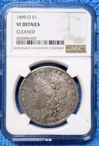 1899 O AMERICAN MORGAN SILVER DOLLAR 90%SILVER TRUSTED NGC VF