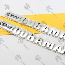 2pcs Hood Allison Transmission Duramax Emblem For Sierra Silverado 84690480