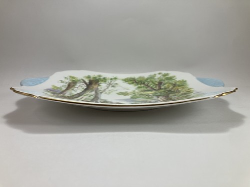 Piatto da torta con manico Shelley "Woodland" 13348 - Fine Bone China England - Foto 7 di 13
