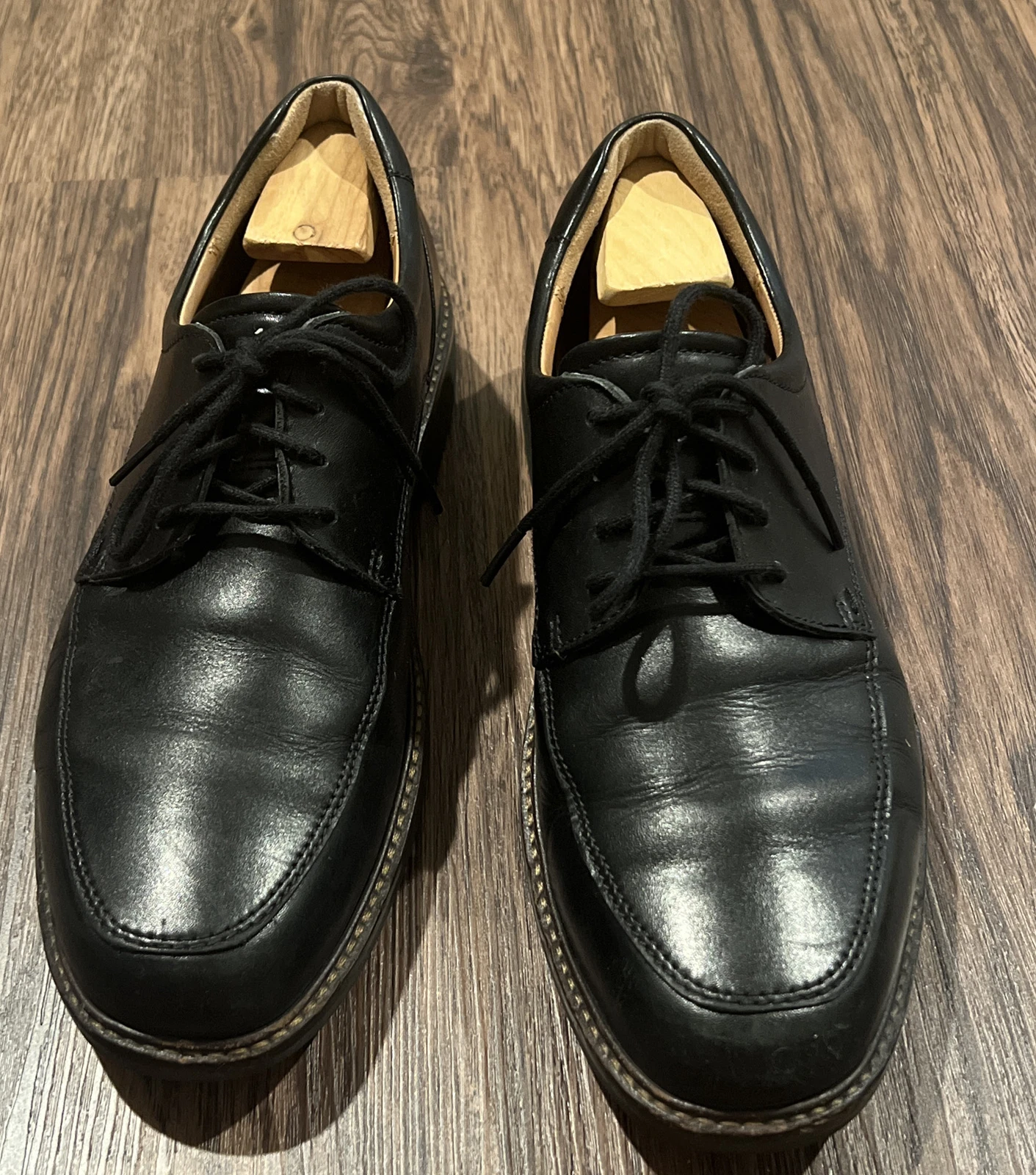 ECCO scarpe eleganti Oxfords da uomo taglia US 9 scarpe nere in pelle