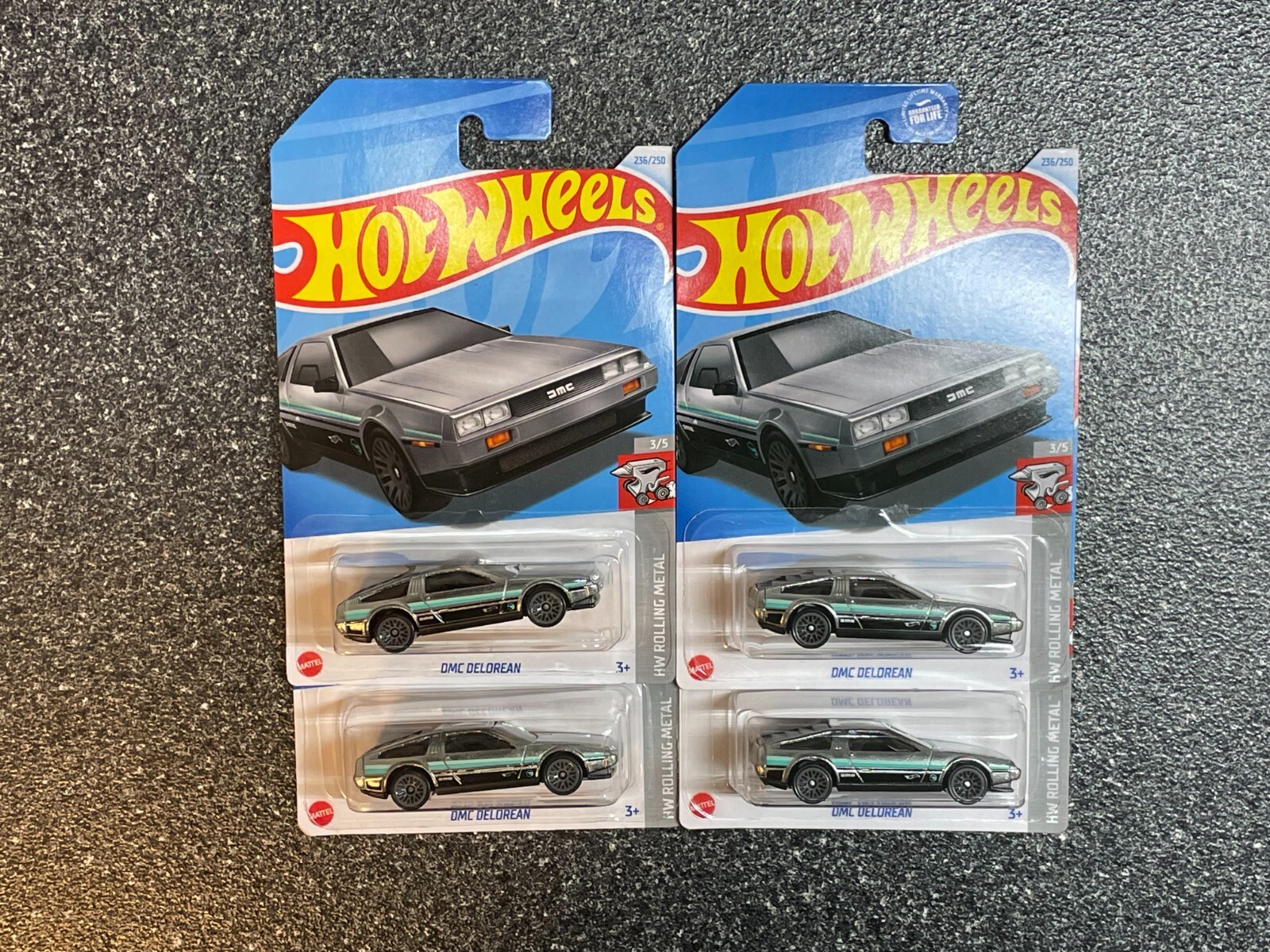 4x 2024 Hot Wheels Treasure Hunt DMC DELOREAN Lot Of 4