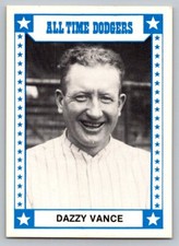 1980 TCMA All Time Brooklyn/Los Angeles Dodgers (Black Backs) #009 Dazzy Vance