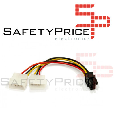 Molex LP4 A-1 6 Pin Female Dual PCI Express Graphics Card Power Cable