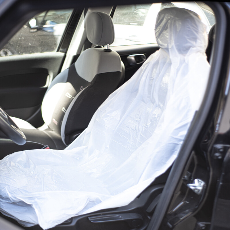 Coprisedile Per Auto, Coprisedili In Plastica Usa E Getta Per Auto Coperchi Per Seggiolino Auto In Plastica Monouso 100 Pezzi Proteggi Rotolo