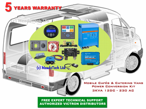 Mobile Cafe and Catering Vans 3KVA 12V 