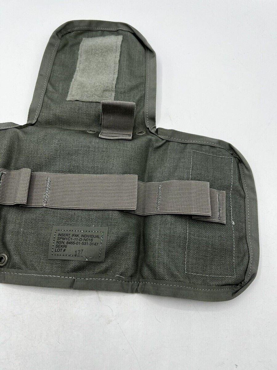 US Military MOLLE II IFAK Pouch w/ INSERT & CORD ACU